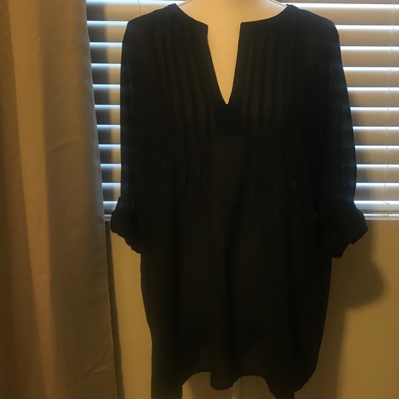 Zenobia Plus size Sheer Blouse - Picture 1 of 5